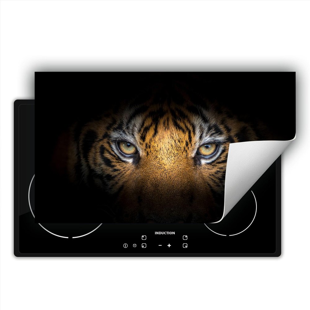 SMTDeco Induction Cooktop Cover, Tiger Orange, 90 x 52 cm