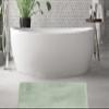 andiamo Arezzo Bathroom Rug, Bath Mat, 80 x 150 cm, Sage Green view 1