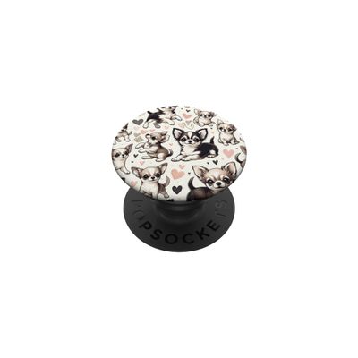 Cute Chihuahua Pattern PopSockets Adhesive PopGrip