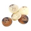 Large Horn-Imitation Resin Buttons, Brown, 15 mm, 30 pcs view 2