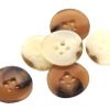 Large Horn-Imitation Resin Buttons, Brown, 15 mm, 30 pcs view 3
