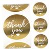 Gold Thank You Stickers, 500-Piece Roll of Paper Sealing Labels view 1