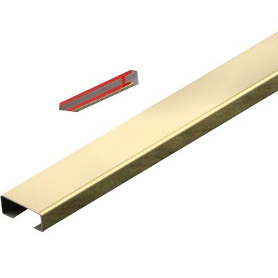 Stainless Steel Cable Raceway, Corner/Ceiling Cable Cover, Self-Adhesive, Gold-1