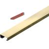 Stainless Steel Cable Raceway, Corner/Ceiling Cable Cover, Self-Adhesive, Gold-1 view 1