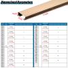 Stainless Steel Cable Raceway, Corner/Ceiling Cable Cover, Self-Adhesive, Gold-1 view 3
