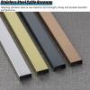 Stainless Steel Cable Raceway, Corner/Ceiling Cable Cover, Self-Adhesive, Gold-1 view 4