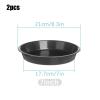 2-Pack Round Succulent Plant Trays, 7-Inch, Black view 2
