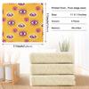 FRODOTGV Dish Towels with “Awesome Evil Eyes” Print, Yellow, Microfiber, Set of 6 view 3