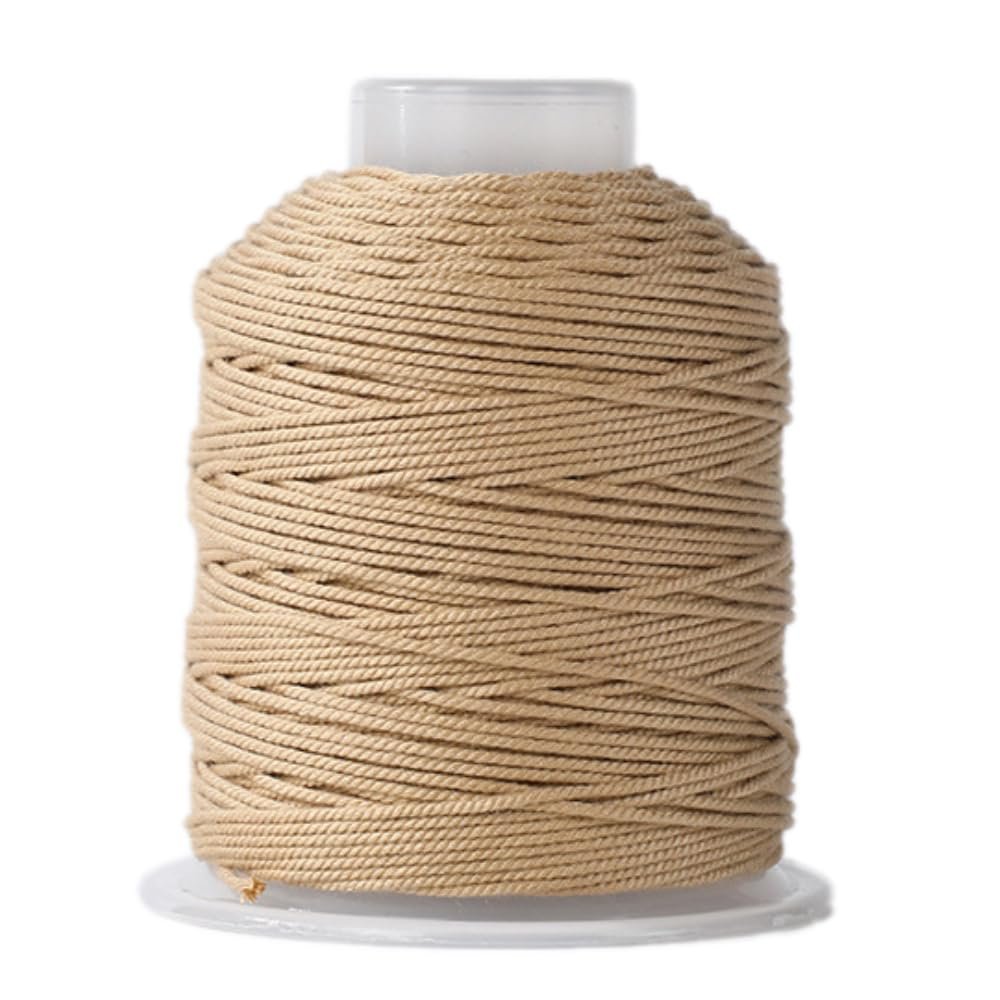 Wambere 1.5 mm x 100 m Non-Elastic Cotton Cord, Khaki