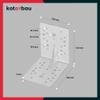 KOTARBAU Angle Connectors 130 x 130 x 100 mm, Ribbed Metal, 12-Pack view 3
