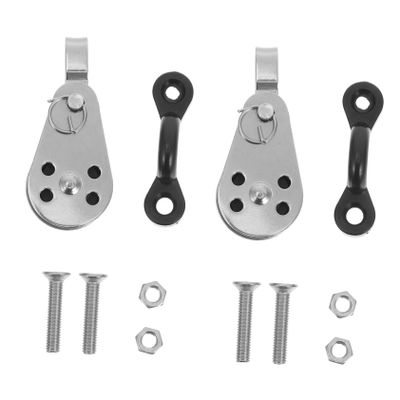 Kisangel 3-Piece Stainless Steel Anchor Trolley Kit for Kayaks and Canoes