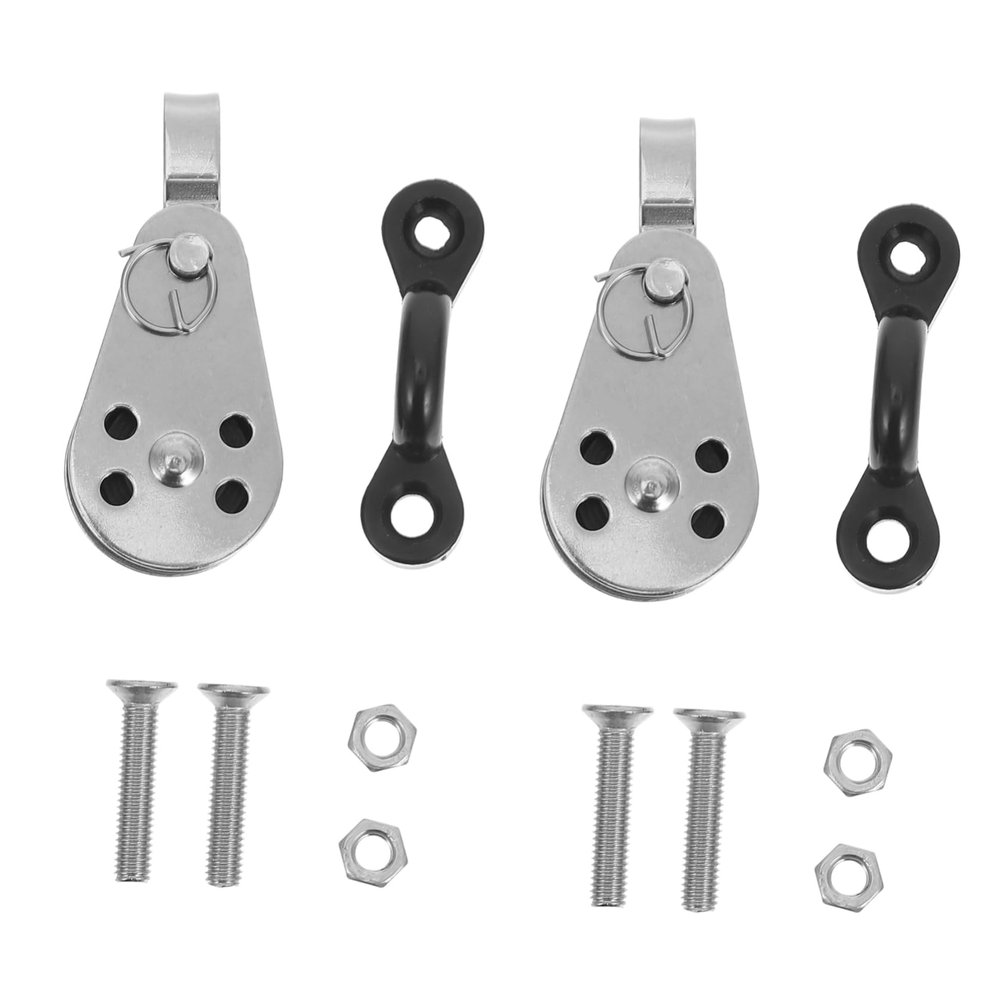 Kisangel 3-Piece Stainless Steel Anchor Trolley Kit for Kayaks and Canoes