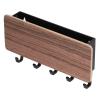 Qcwwy Wall-Mounted Key Holder with Mail Holder, 18.3 x 9.4 cm, Elegant and Practical, for Living Room, Study, and Office (BROWN) view 1
