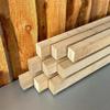 Oak Square Timber, 5 x 5 cm, 100 cm Long, 5-Pack view 1