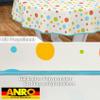ANRO Washable Oilcloth Tablecloth, Round, 100 cm, Hemmed, for Indoor & Outdoor Use view 2