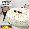 ANRO Washable Oilcloth Tablecloth, Round, 100 cm, Hemmed, for Indoor & Outdoor Use view 4