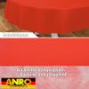 ANRO Red Oval Oilcloth Tablecloth 180 x 140 cm view 2