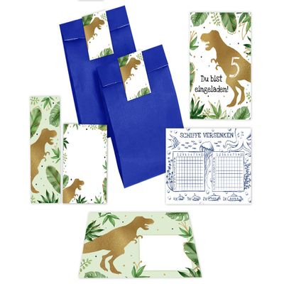 12 Dinosaur Birthday Invitations for a Boy’s 5th Birthday
