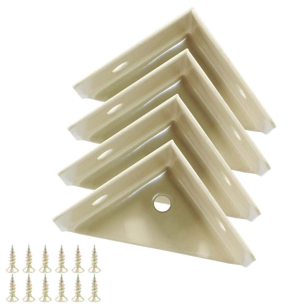 Hitefu Corner Brackets, 38 x 38 mm, Khaki, 4-Pack