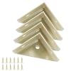 Hitefu Corner Brackets, 38 x 38 mm, Khaki, 4-Pack view 1