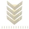 Hitefu Corner Brackets, 38 x 38 mm, Khaki, 4-Pack view 2