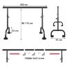 Adjustable Freestanding Ballet Barre, Elastic Ballet Fitness and Dance Pole for Adults and Students (Black, 3 m) (Black, 3.5 m) view 4