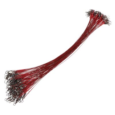 Yardwe 300-Piece High-Strength Fishing Leader Wire with Swivel and Snap
