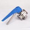 Fits Pipe OD: 102 mm, Sleeve OD: 119 mm, Tri-Clamp, 4 in, 304 Stainless Steel Butterfly Shut-Off Valve view 2