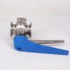 Fits Pipe OD: 102 mm, Sleeve OD: 119 mm, Tri-Clamp, 4 in, 304 Stainless Steel Butterfly Shut-Off Valve view 3