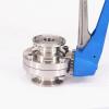 Fits Pipe OD: 102 mm, Sleeve OD: 119 mm, Tri-Clamp, 4 in, 304 Stainless Steel Butterfly Shut-Off Valve view 4