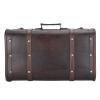 Syrisora Portable Vintage Wooden Suitcase view 2