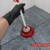 LEDSone Sink Plunger for Kitchen Sinks, Toilets, Showers, Floors, Drains and Pipes, with Durable Rubber Cup, Stainless Steel Tube and PVC Handle view 3