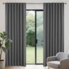 Joydeco Blackout Curtains with Hidden Tabs, Gray view 1