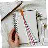 Operitacx 9-Piece Colorful Ribbon Bookmarks, Faux Leather Bookmarks with Ribbons for Practical Page Marking view 3