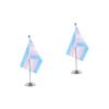 Operitacx 2-Piece Rainbow Table Flags with Stands view 1