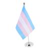 Operitacx 2-Piece Rainbow Table Flags with Stands view 2