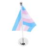 Operitacx 2-Piece Rainbow Table Flags with Stands view 4