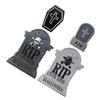 Cabilock 12-Piece Halloween Tombstone Decorations, Resin Graveyard Figurines for Indoor and Outdoor Use view 4