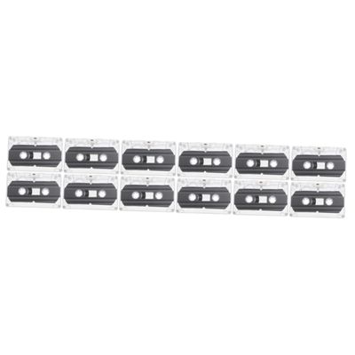 Uonlytech 12-Pack Vintage Audio Cassettes, 30-Minute Recordable Blank Tapes