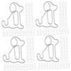 IMIKEYA 400-Piece Creative Dog-Shaped Paper Clips, Silver Clips for Notes and Documents, for Office and Home view 1