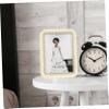 TOPBATHY Rectangular Pearl-Decorated Photo Frame for Table or Desk view 3