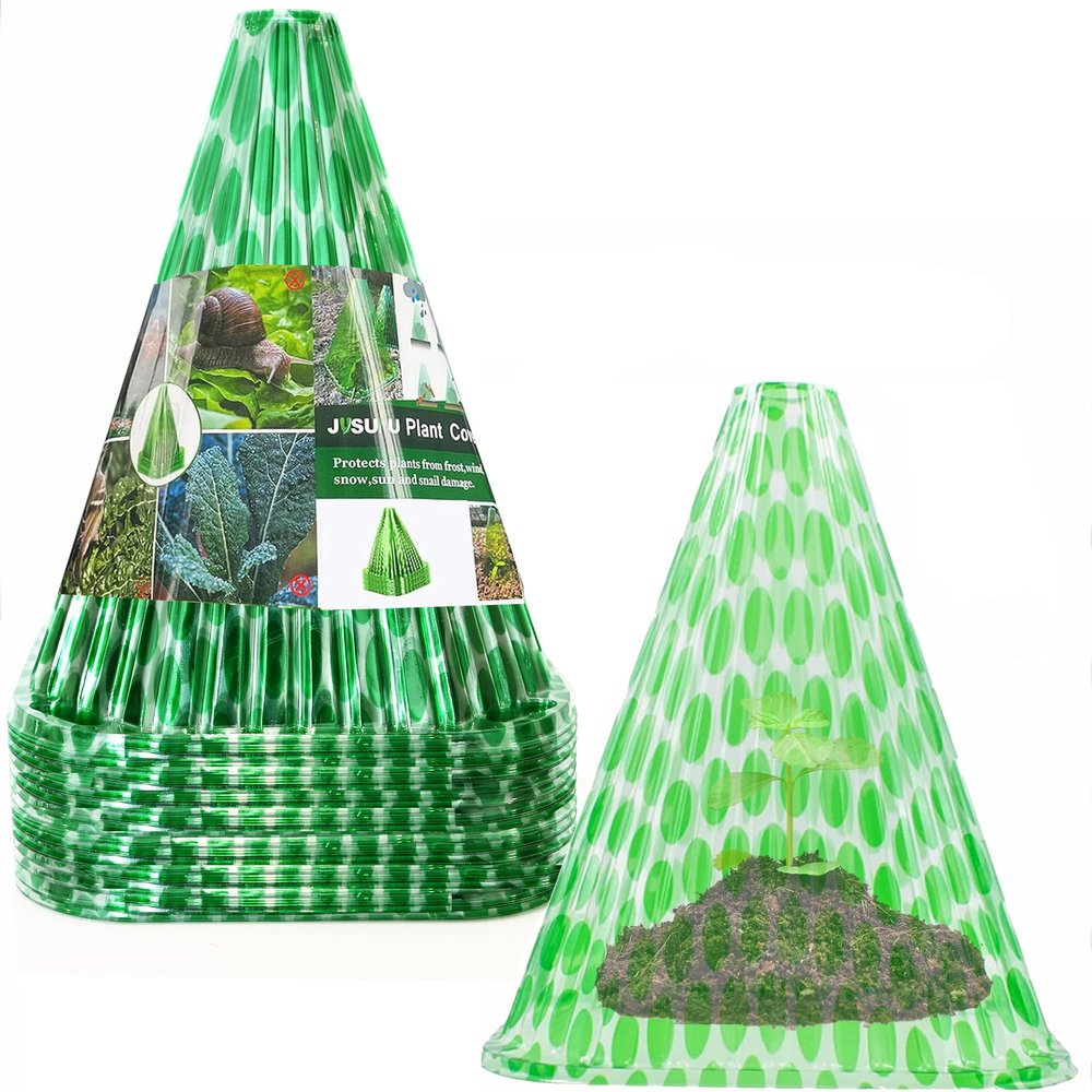 JUSUFU 40-Pack Garden Cloches for Plants, 7.7 in Diameter x 9 in H