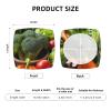 WEITINGKKK Square Stool Covers with Vegetable Print, Stretchable, Removable and Washable view 2