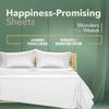 Texas Linen Co. 100% Organic Cotton Queen Percale Sheet Set, 4-Piece, 16 in. Deep view 3