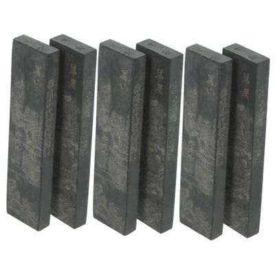 NUOBESTY 6-Piece Handmade Chinese Ink Sticks for Calligraphy, Painting, and Drawing