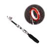 BESPORTBLE 3-Piece 1 m Kids' Mini Telescopic Fiberglass Fishing Rod Set, Black, Cork Handle view 2