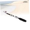 BESPORTBLE 3-Piece 1 m Kids' Mini Telescopic Fiberglass Fishing Rod Set, Black, Cork Handle view 3