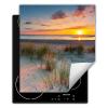 DarHaus One-Piece Induction Cooktop Cover, Roll-Up Vinyl Mat, Sea - Sun, 45 x 52 cm view 1