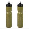 ZEFAL Pack Sense Soft 80 Bicycle & Mountain Bike Water Bottles, Olive Green, 2 x 800 mL view 1