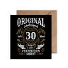 Old-School Birthday Card with Envelope – 30th Birthday, Happy Birthday (125 x 125 mm) view 1